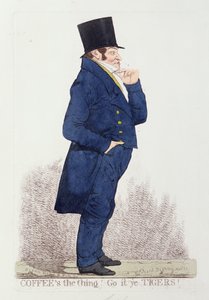 「コーヒーはものです！ 1823年11月（カラーエッチング） 作： Richard Dighton
